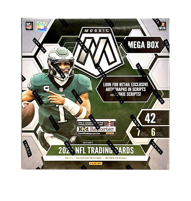 2023 Panini Mosaic Football MEGA Box (13 Parallels Including Reactive Blue) - NFL Blaster