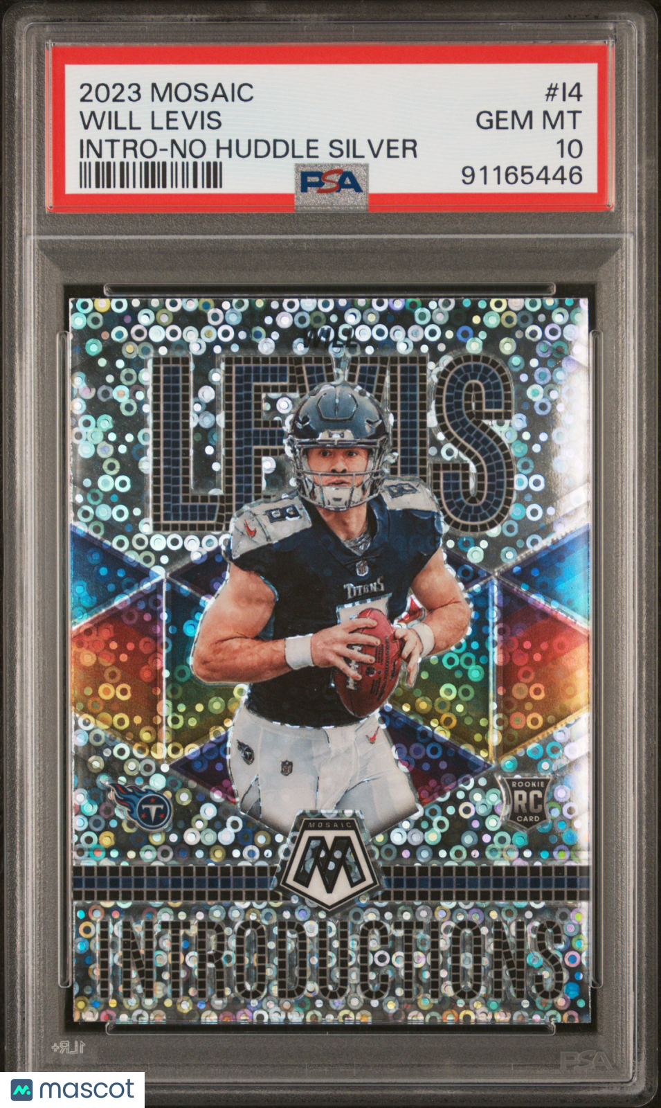 2023 Panini Mosaic Introductions Will Levis No Huddle Silver #I4 PSA 10 - Graded Sports Cards