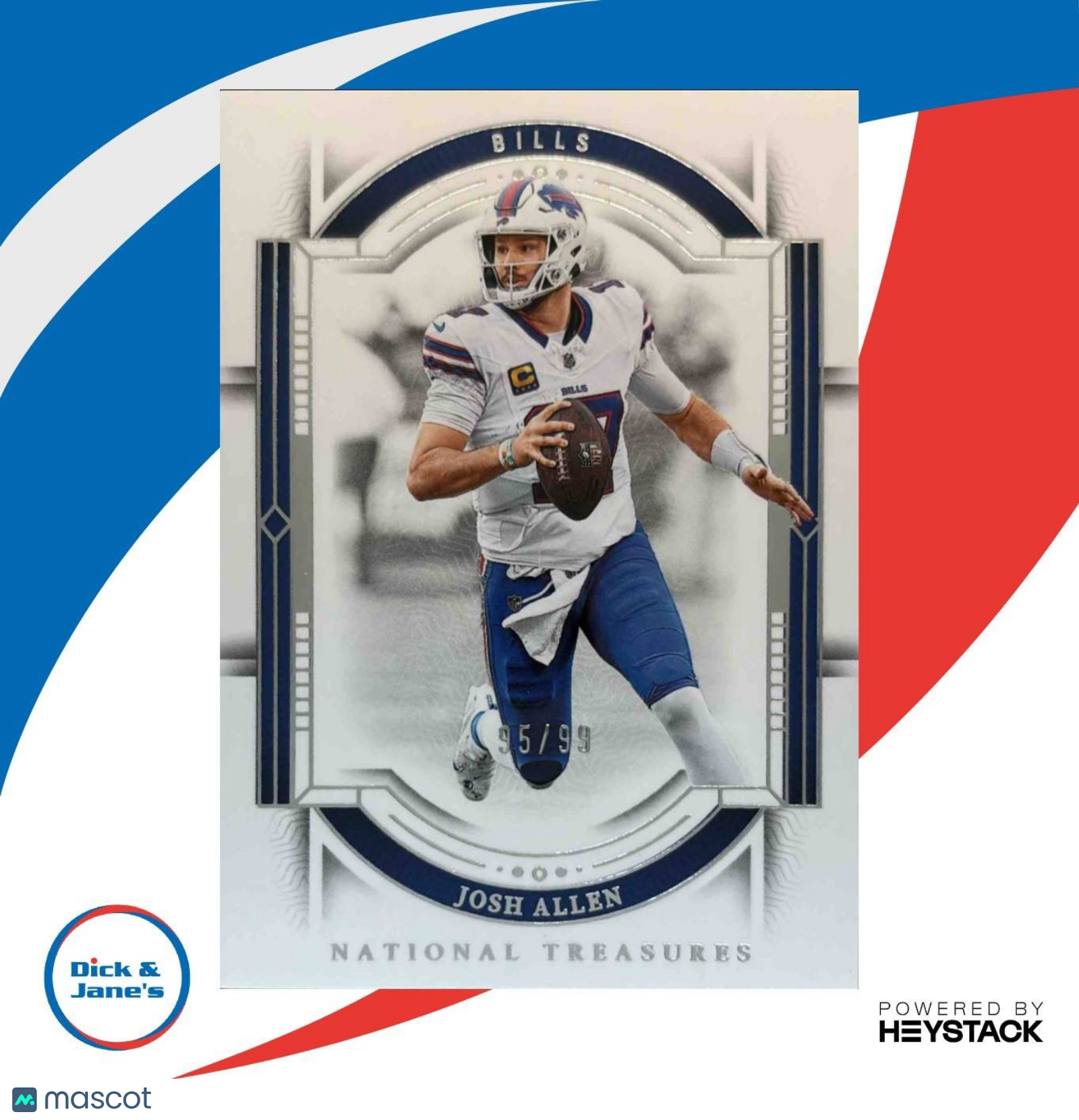 2023 Panini National Treasures Josh Allen 95/99 #10 Buffalo Bills - Sports Cards