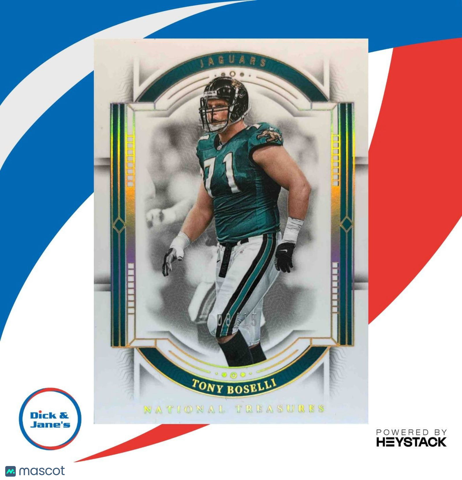 2023 Panini National Treasures Tony Boselli 51/99 #46 Jacksonville Jaguars - Sports Cards