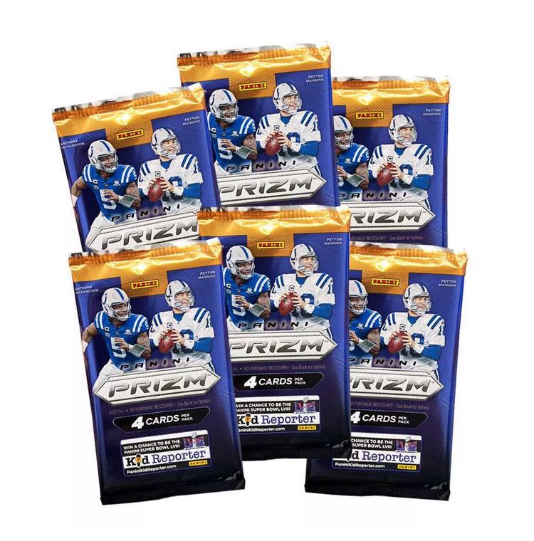 2023 Panini NFL Prizm Football Trading Card Blaster Box (5 Prizms + 1 Silver Prizm) - NFL Blaster Box