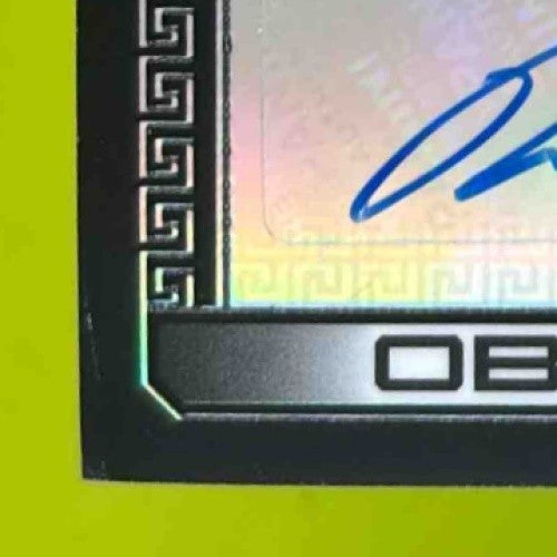 2023 Panini Obsidian Rhamondre Stevenson Matrix Material Auto /199 Patriots - Sports Cards