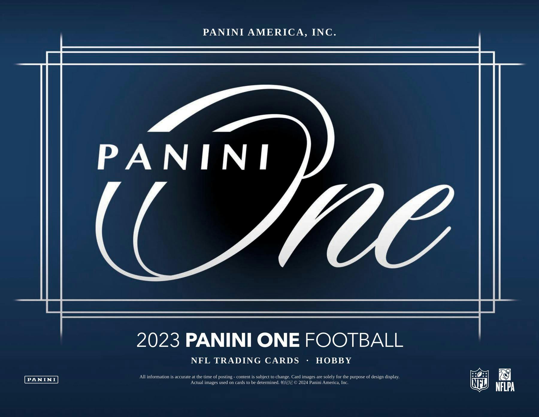 2023 Panini One Football Hobby Box (1 Auto or Mem) - NFL Hobby Box