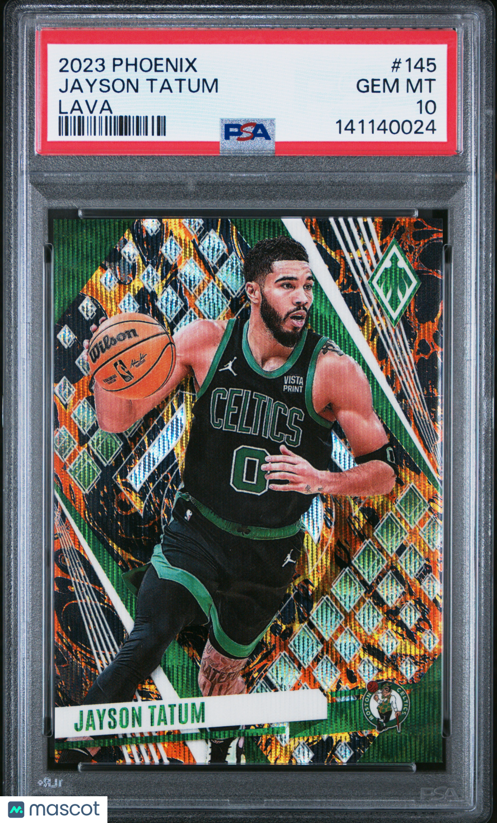 2023 Panini Phoenix Jayson Tatum Lava #145 PSA 10 - Graded Sports Cards