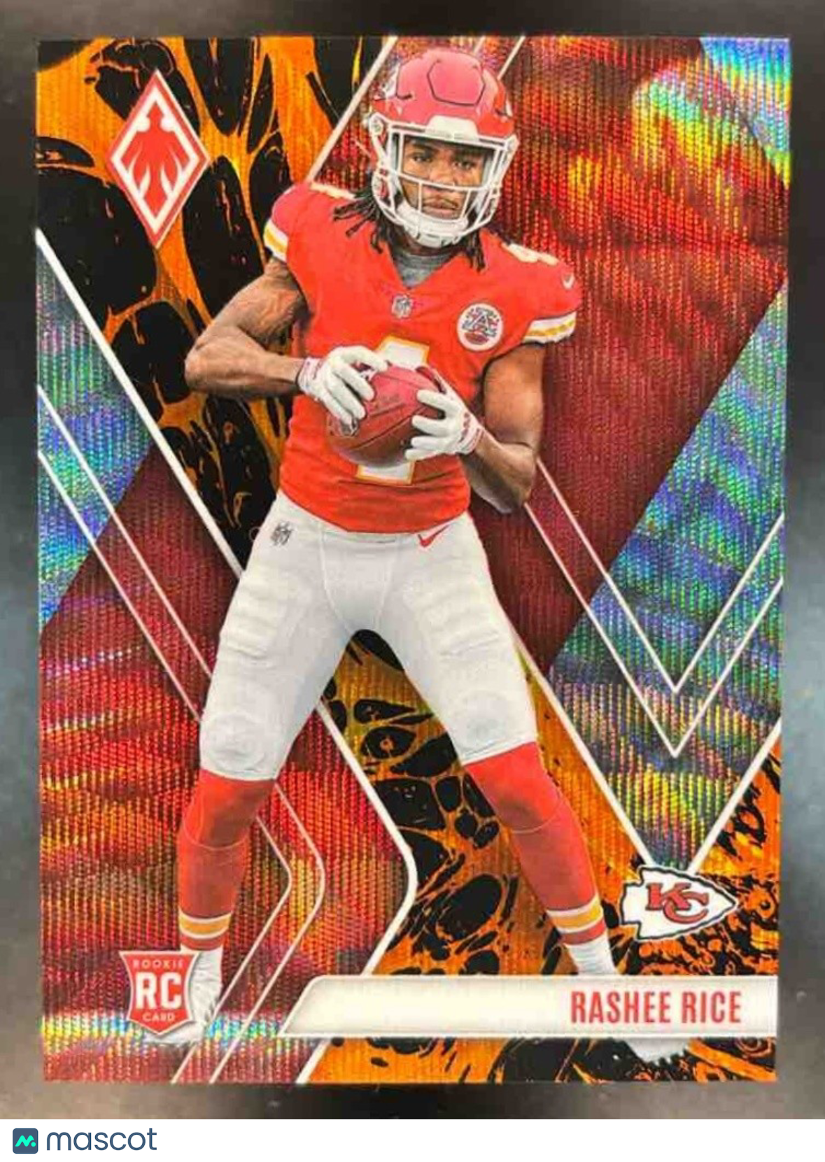 2023 Panini Phoenix Rashee Rice Lava /175 #112 RC Kansas City Chiefs - Sports Cards