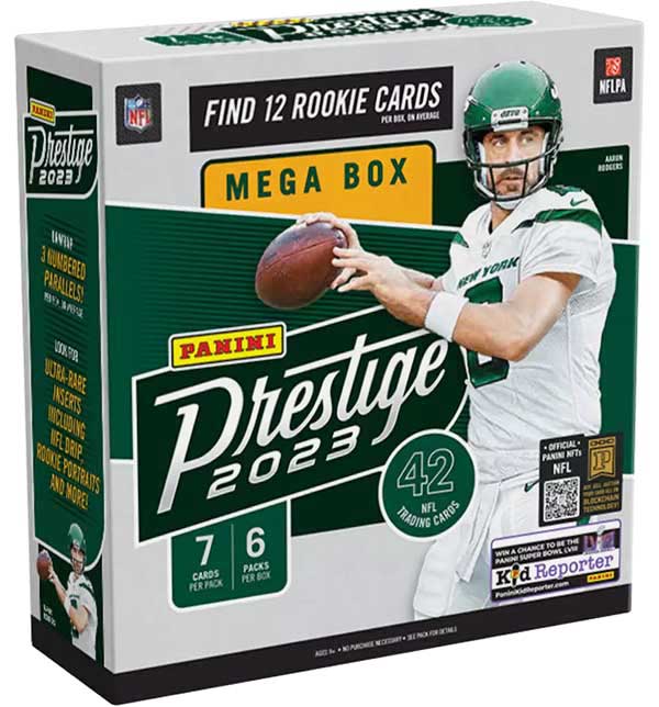 2023 Panini Prestige NFL Football Mega Box (12 Rookies Cards) - NFL Mega Box