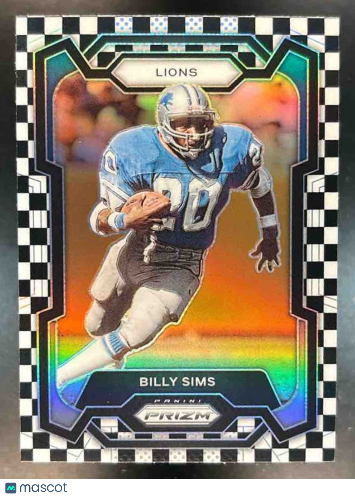 2023 Panini Prizm Billy Sims Black and White Checker #95 Detroit Lions - Sports Cards