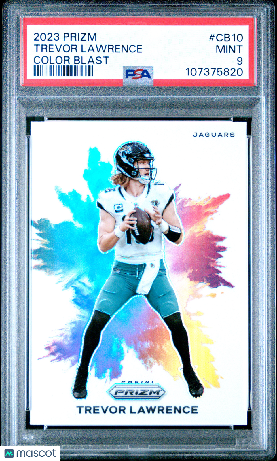 2023 Panini Prizm Color Blast Trevor Lawrence #CB10 PSA 9 - Graded Sports Cards