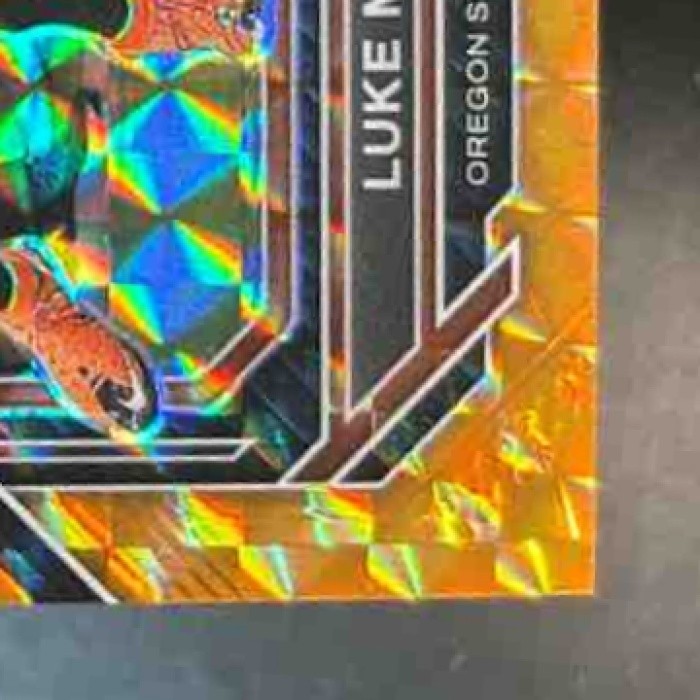 2023 Panini Prizm Draft Picks Luke Musgrave Prizms Orange Finite /39 #158 RC - Sports Cards