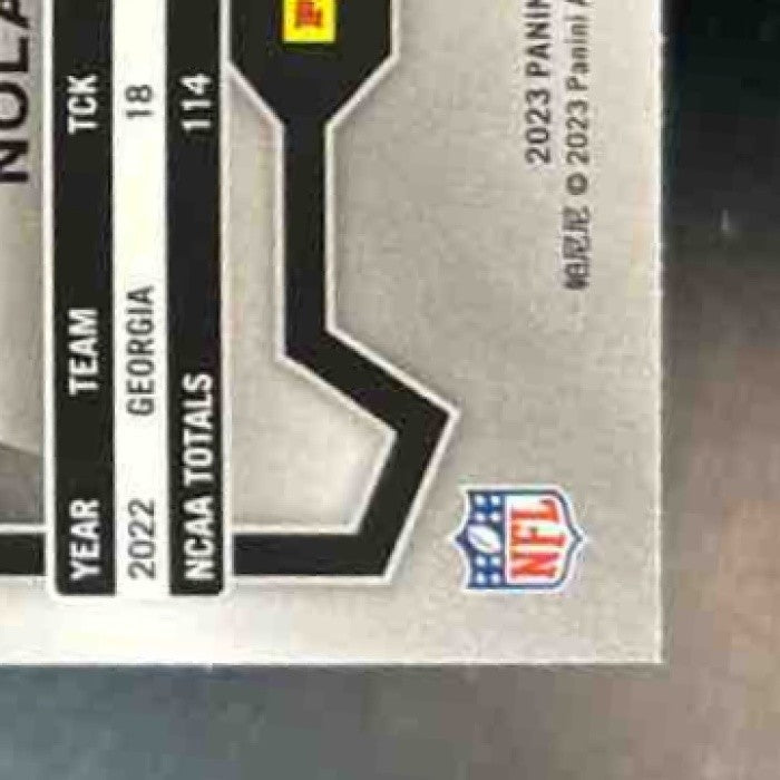 2023 Panini Prizm Nolan Smith Black and White Checker #382 RC Eagles - Sports Cards