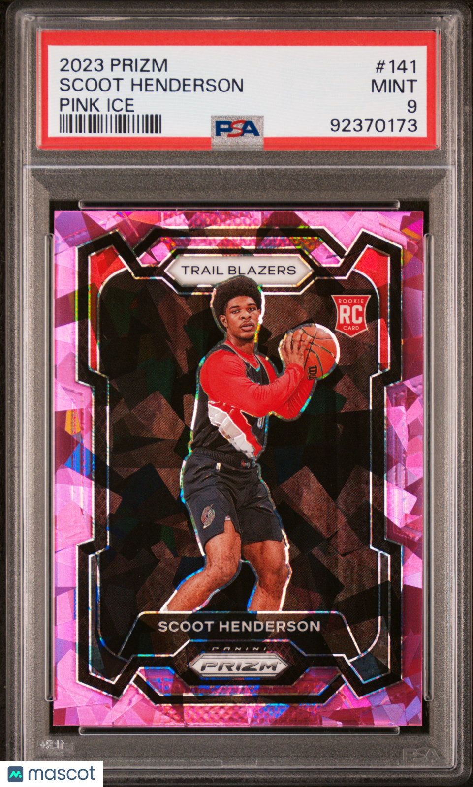 2023 Panini Prizm Scoot Henderson Pink Ice #141 PSA 9 - Graded Sports Cards
