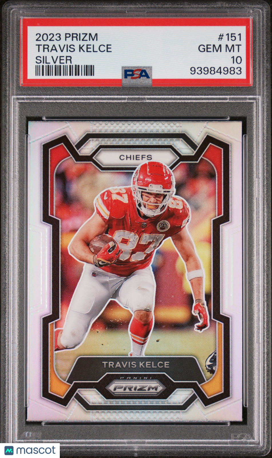 2023 Panini Prizm Travis Kelce Silver Prizm #151 PSA 10 GEM MINT - Graded Sports Cards