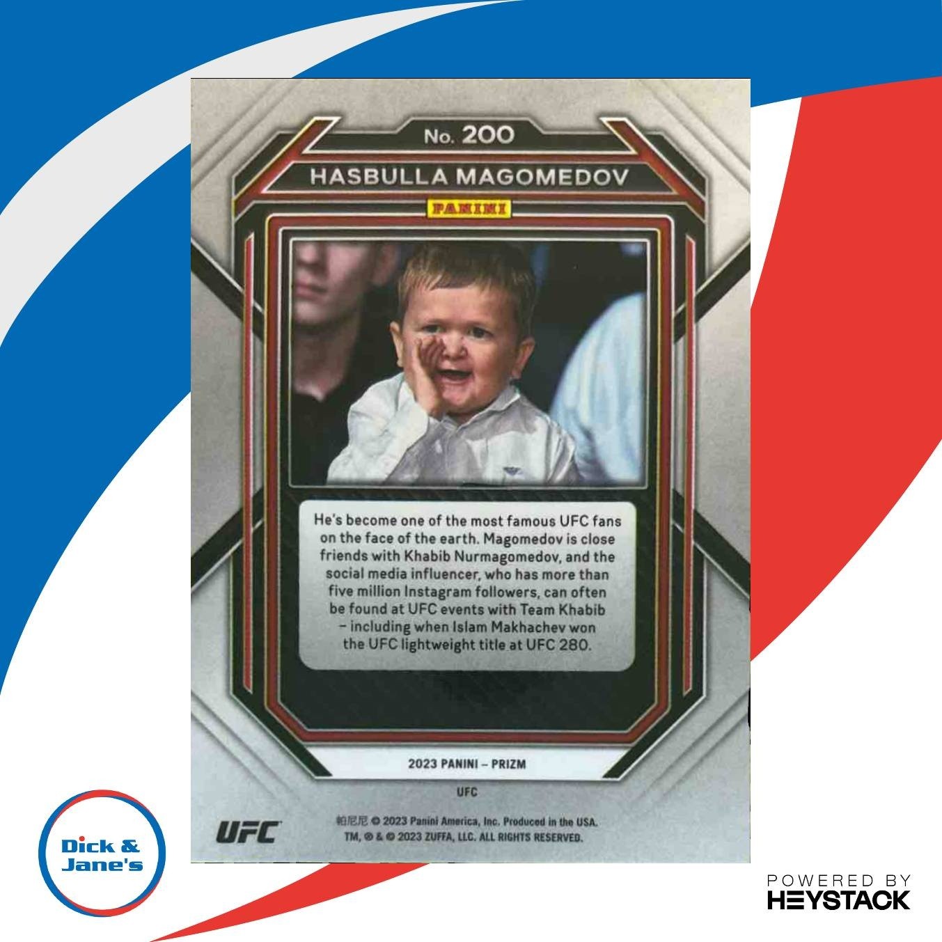 2023 Panini Prizm UFC Hasbulla Magomedov #200 RC - Sports Cards
