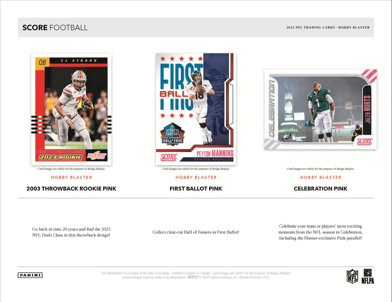 2023 Panini Score Football Hobby Box (4 Autogtaphs) (10 Jumbo Packs) - NFL Blaster