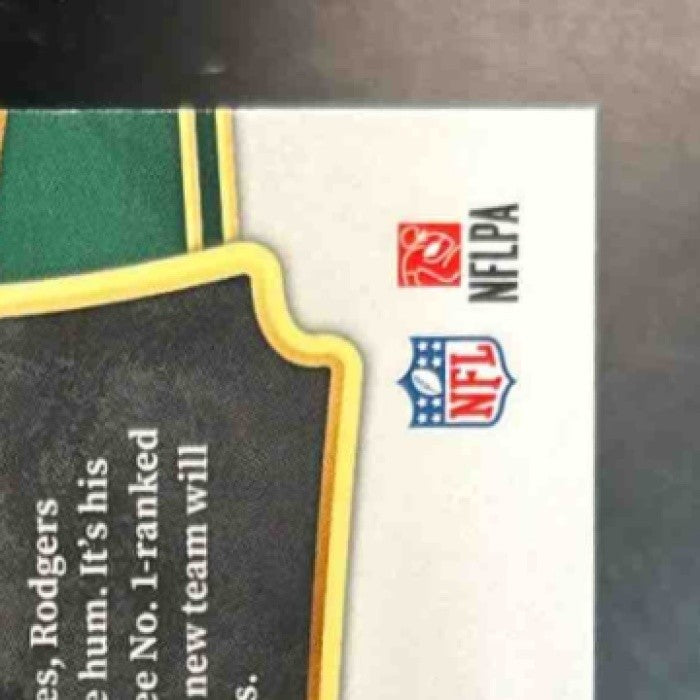 2023 Panini Select Aaron Rodgers Dragon Scale Gold Prizms /10 #375 New York Jets - Sports Cards