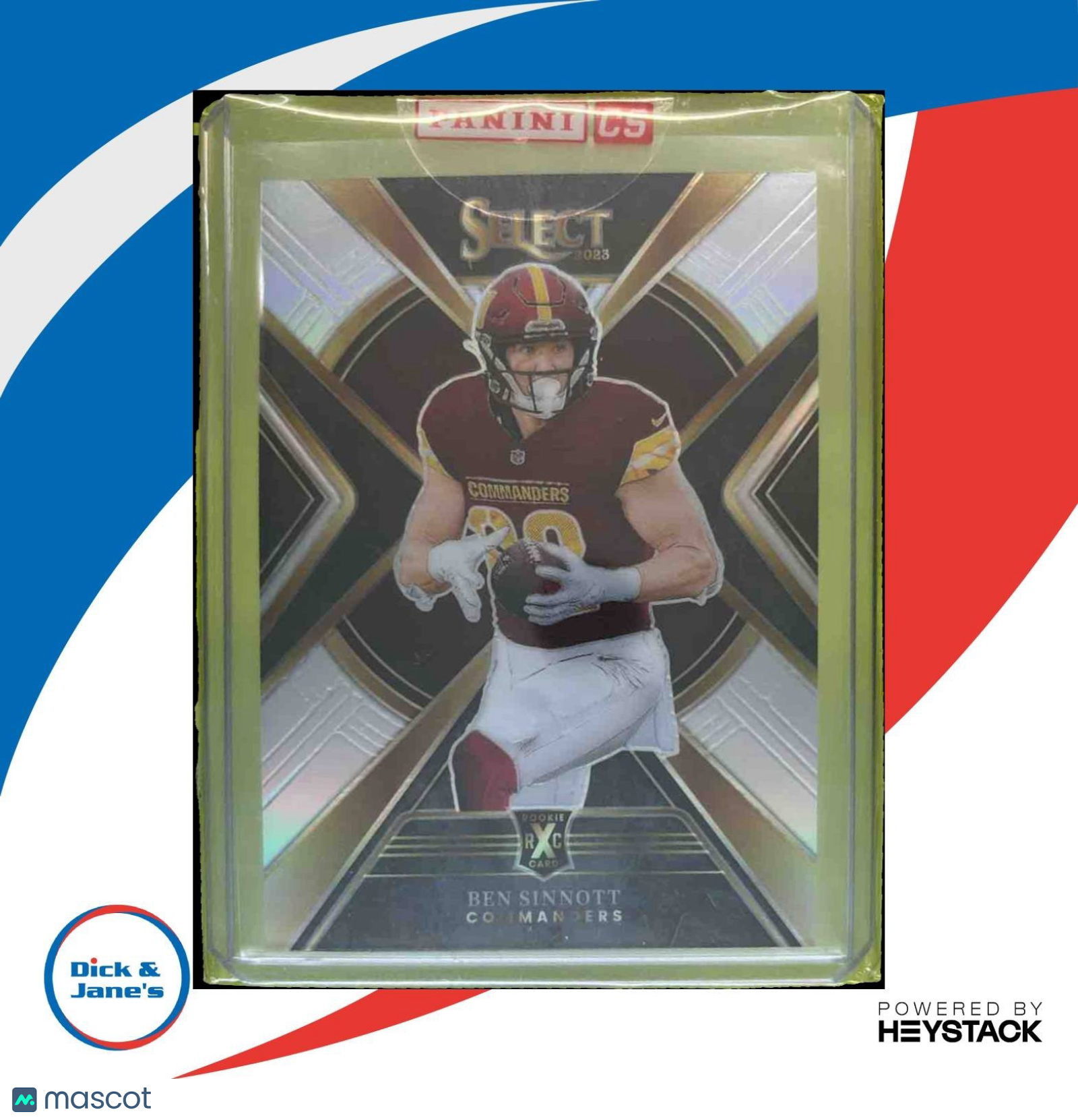 2023 Panini Select Ben Sinnott #517 XRC Washington Commanders - Sports Cards