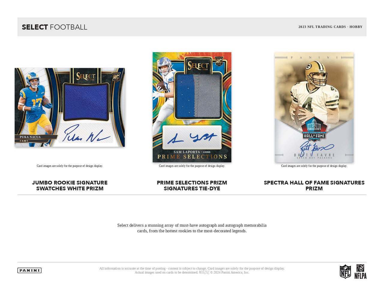 ONE PACK from 2023 Panini Select Football Hobby Box (Feeling Lucky?)