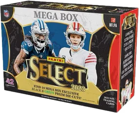 2023 Panini Select Football Mega Box (Black & Green Prizm Die Cuts!) - Mega Box