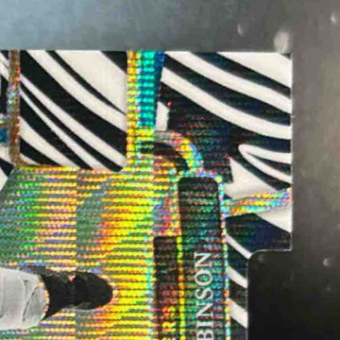2023 Panini Select Jammie Robinson Zebra Prizm Die Cut SSP #15 RC Panthers - Sports Cards