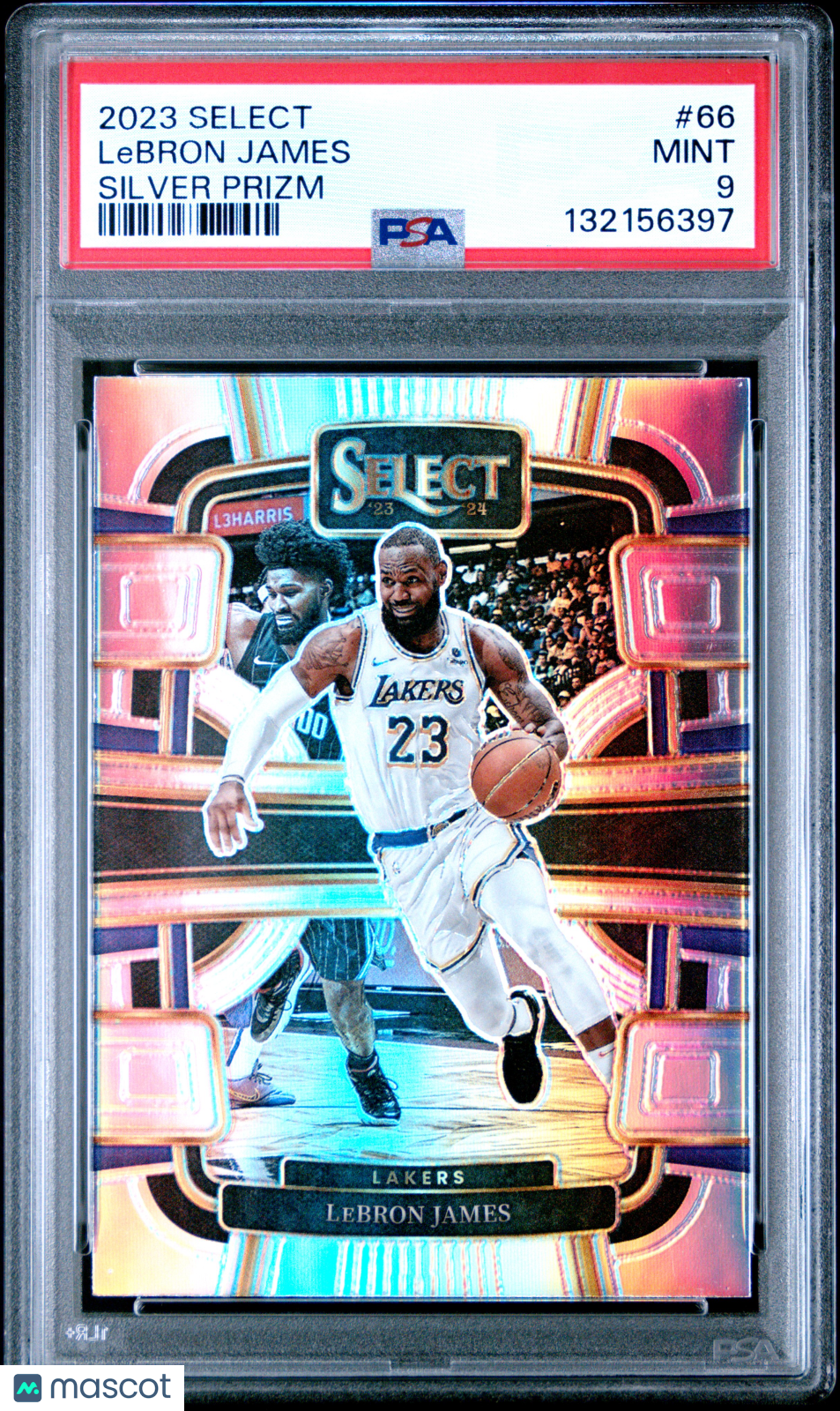 2023 Panini Select LeBron James Silver Prizm #66 PSA 9 MINT Los Angeles Lakers - Graded Sports Cards
