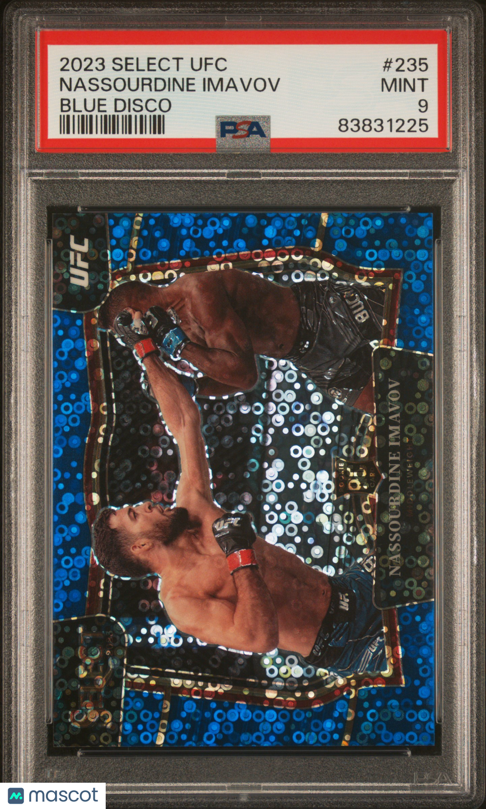 2023 Panini Select UFC Nassourdine Imavov Blue Disco #235 PSA 9 - Graded Sports Cards