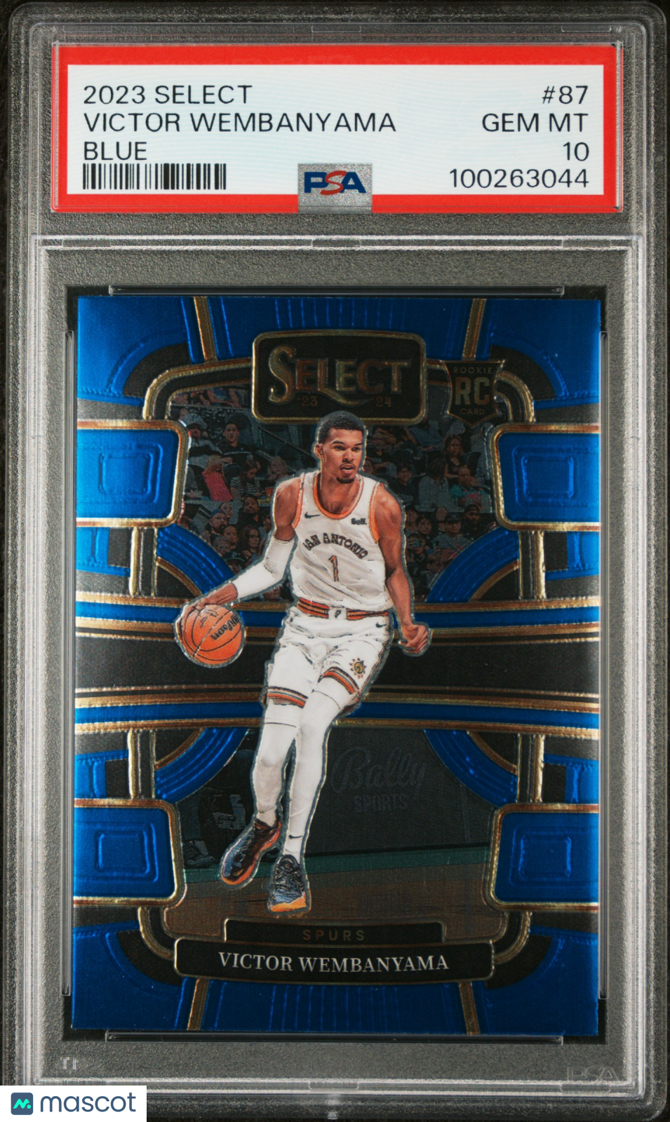 2023 Panini Select Victor Wembanyama Blue Rookie #87 PSA 10 - Graded Sports Cards