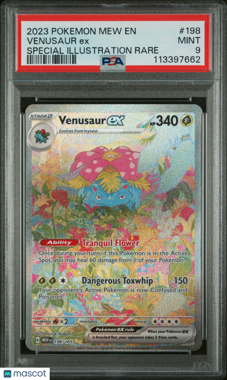 2023 Pokemon Mew EN-151 Venusaur EX #198 Special