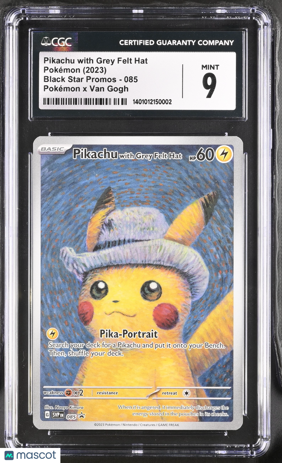 2023 Pokemon Promo Pikachu with Grey Felt Hat #085 Van