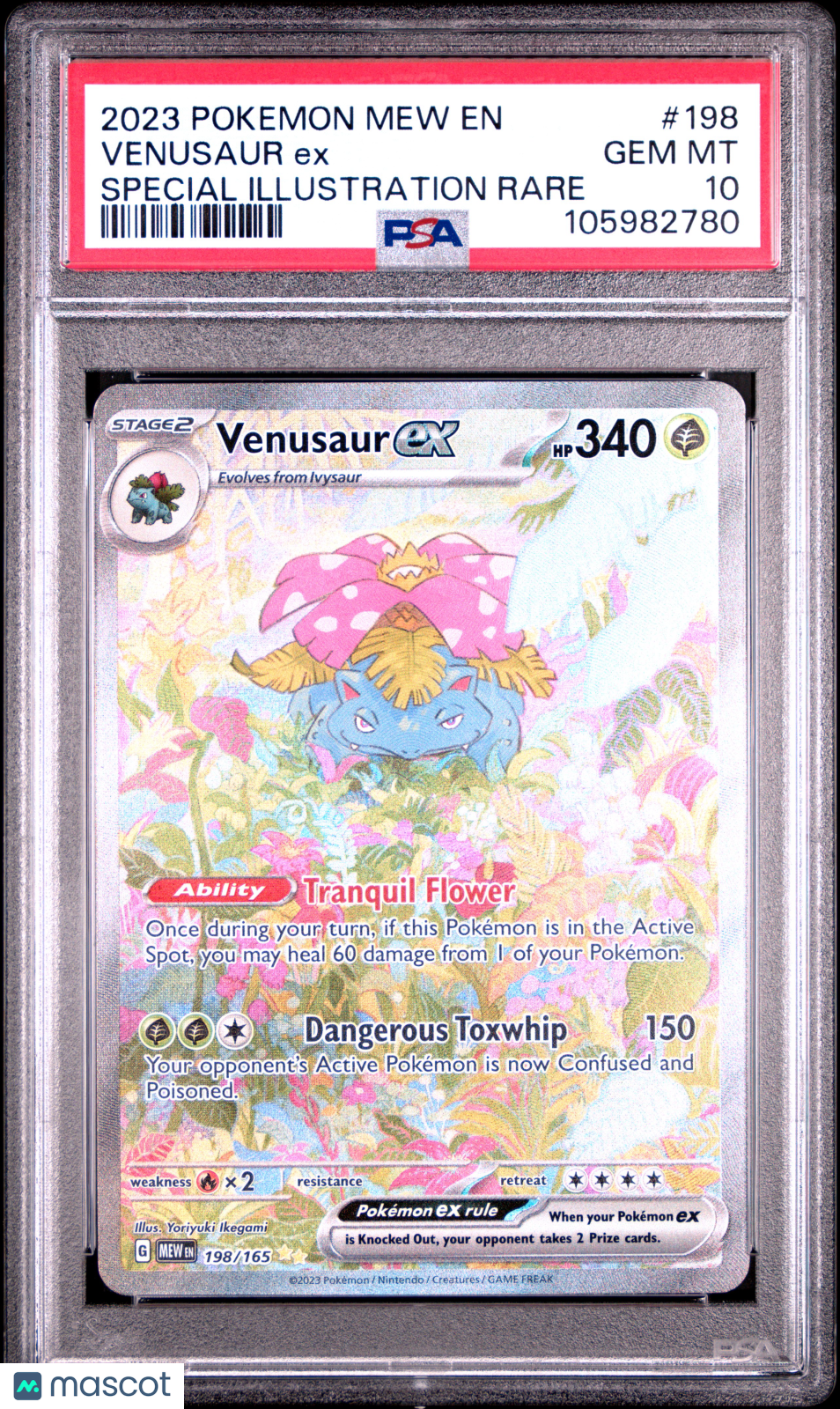 2023 Pokemon SV 151 Venusaur EX #198 Special Illustration Rare PSA 10 GEM MINT - Graded TCG/CCG