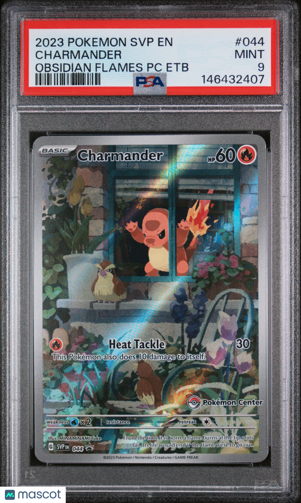 2023 Pokemon SV Black Star Promo Charmander #044 Obsidian Flames PC ETB PSA 9 - Graded TCG/CCG