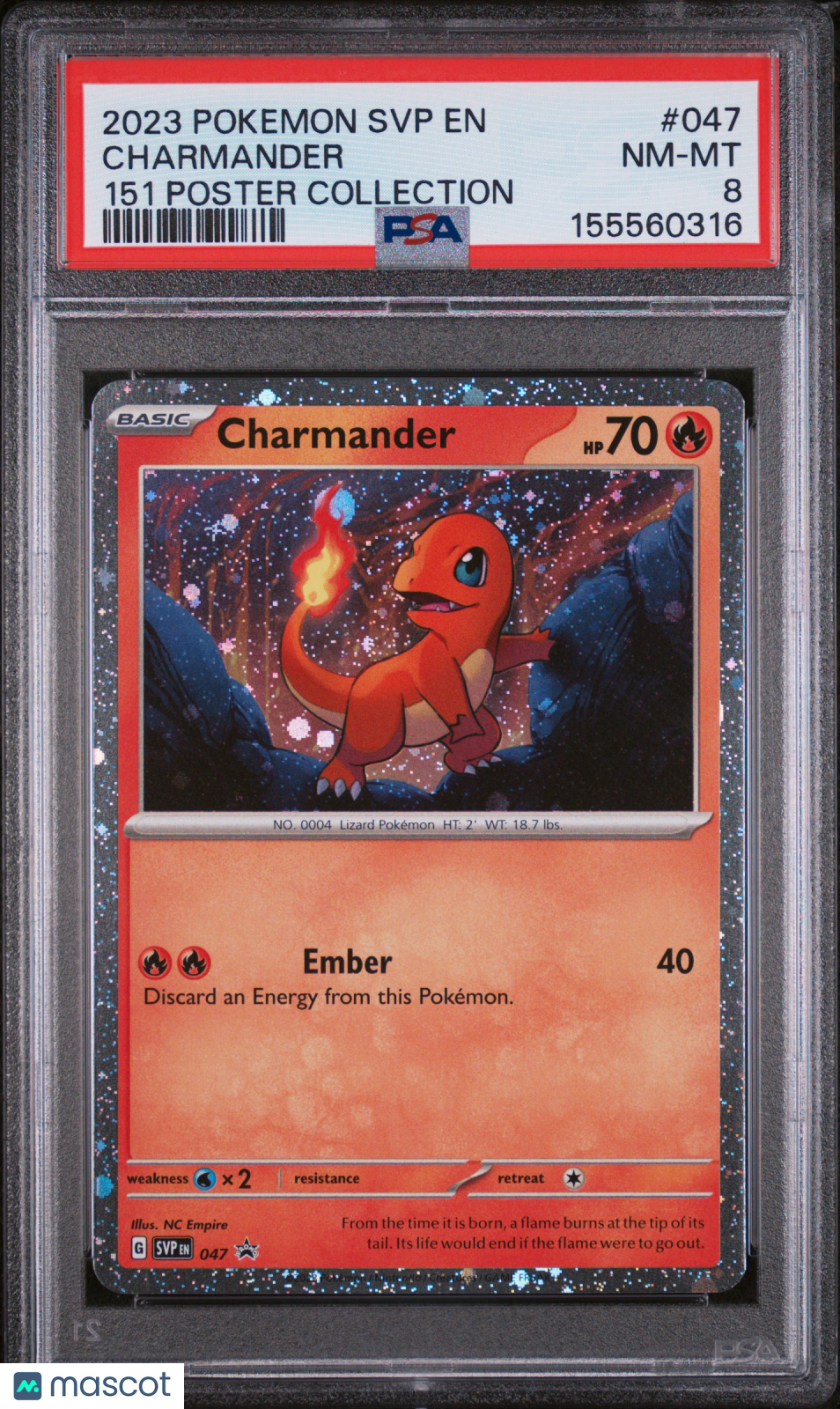 2023 Pokemon SV Black Star Promo Charmander #047 151