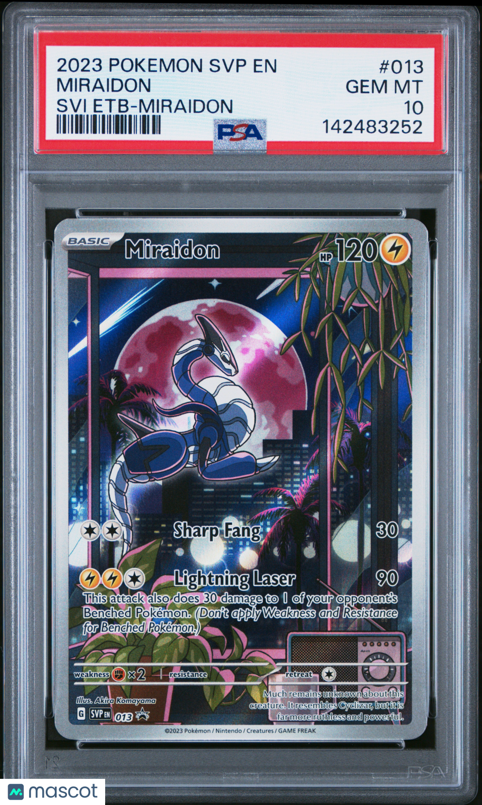 2023 Pokemon SV Black Star Promo Miraidon #013 SVi ETB PSA 10 GEM MINT - Graded TCG/CCG