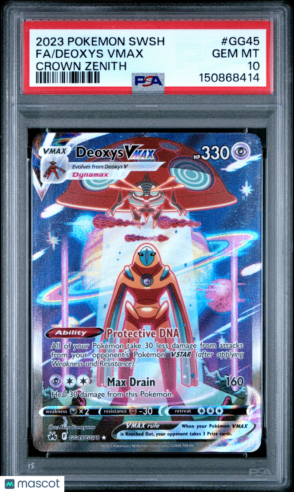 2023 Pokemon Sword And Shield Crown Zenith Deoxys VMAX