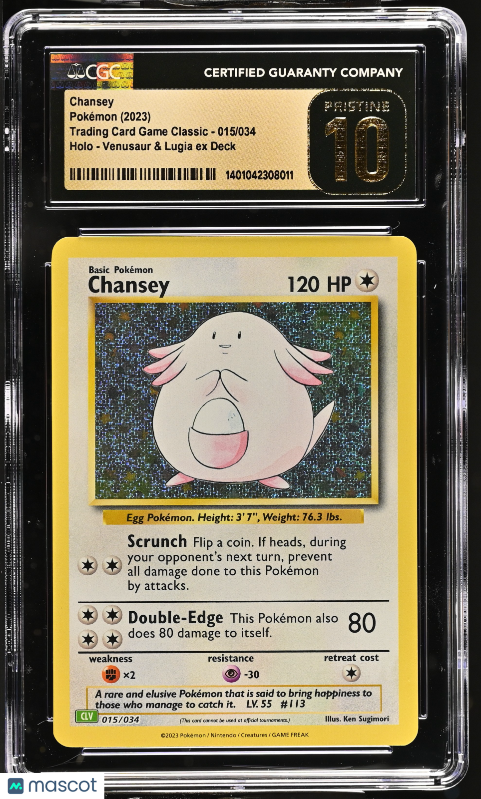 2023 Pokemon Trading Card Game Classic Chansey #015/034 CGC 10 PRISTINE - Graded TCG/CCG