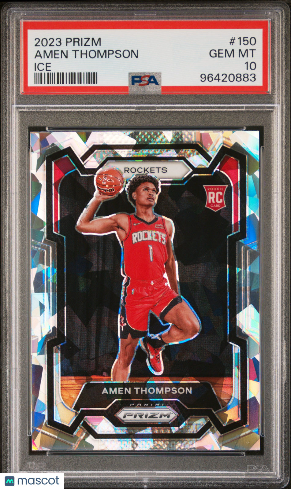 2023 Prizm Amen Thompson Ice Rookie #150 PSA 10 GEM MINT Houston Rockets - Graded Sports Cards