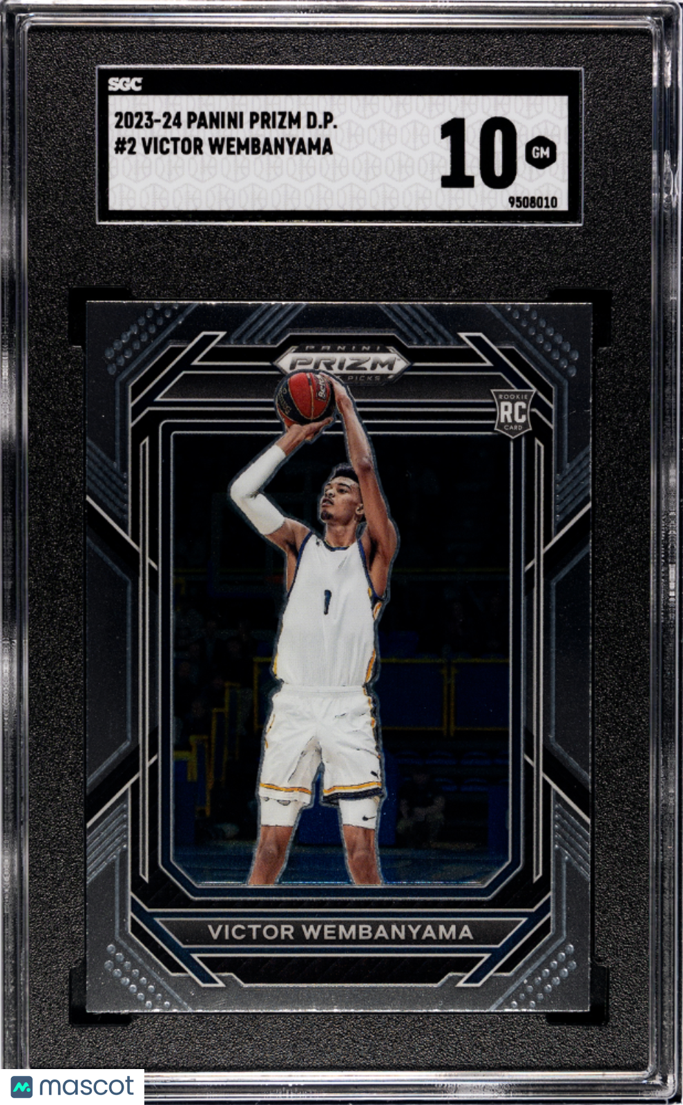 2023 Prizm Draft Picks Victor Wembanyama Rookie #2 SGC 10 GEM MINT San Antonio - Graded Sports Cards