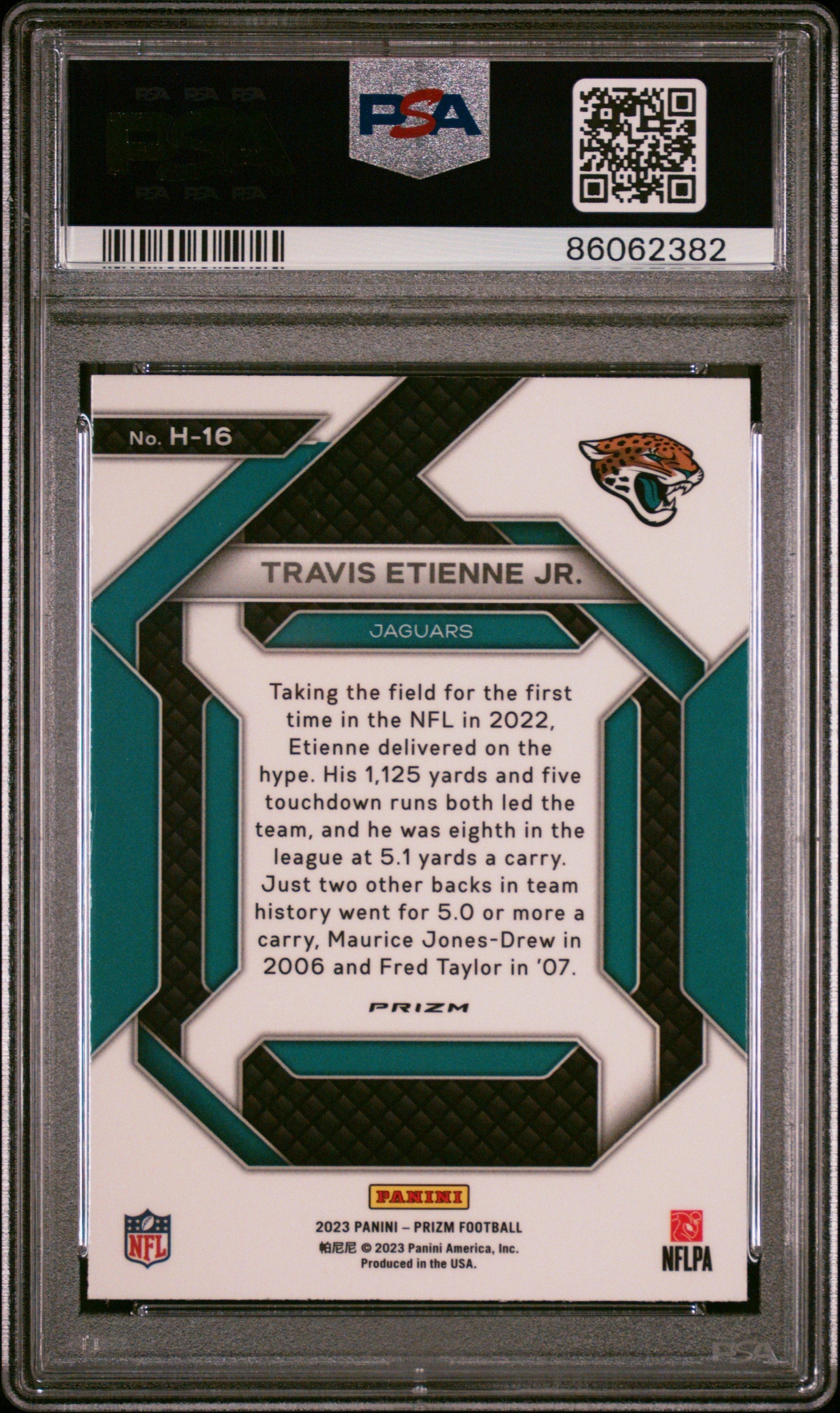 2023 Prizm Emergent Travis Etienne Jr Green Ice Rookie PSA 10 GEM MINT Jaguars - Graded Sports Cards