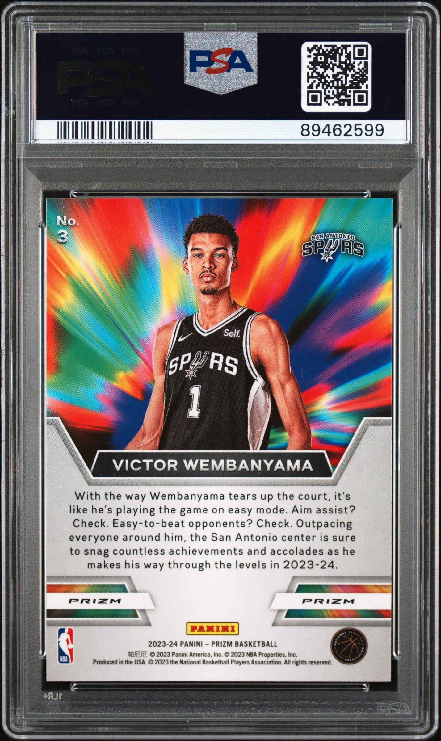 2023 Prizm Instant Impact Victor Wembanyama Green Rookie PSA 8 San Antonio Spurs - Graded Sports Cards
