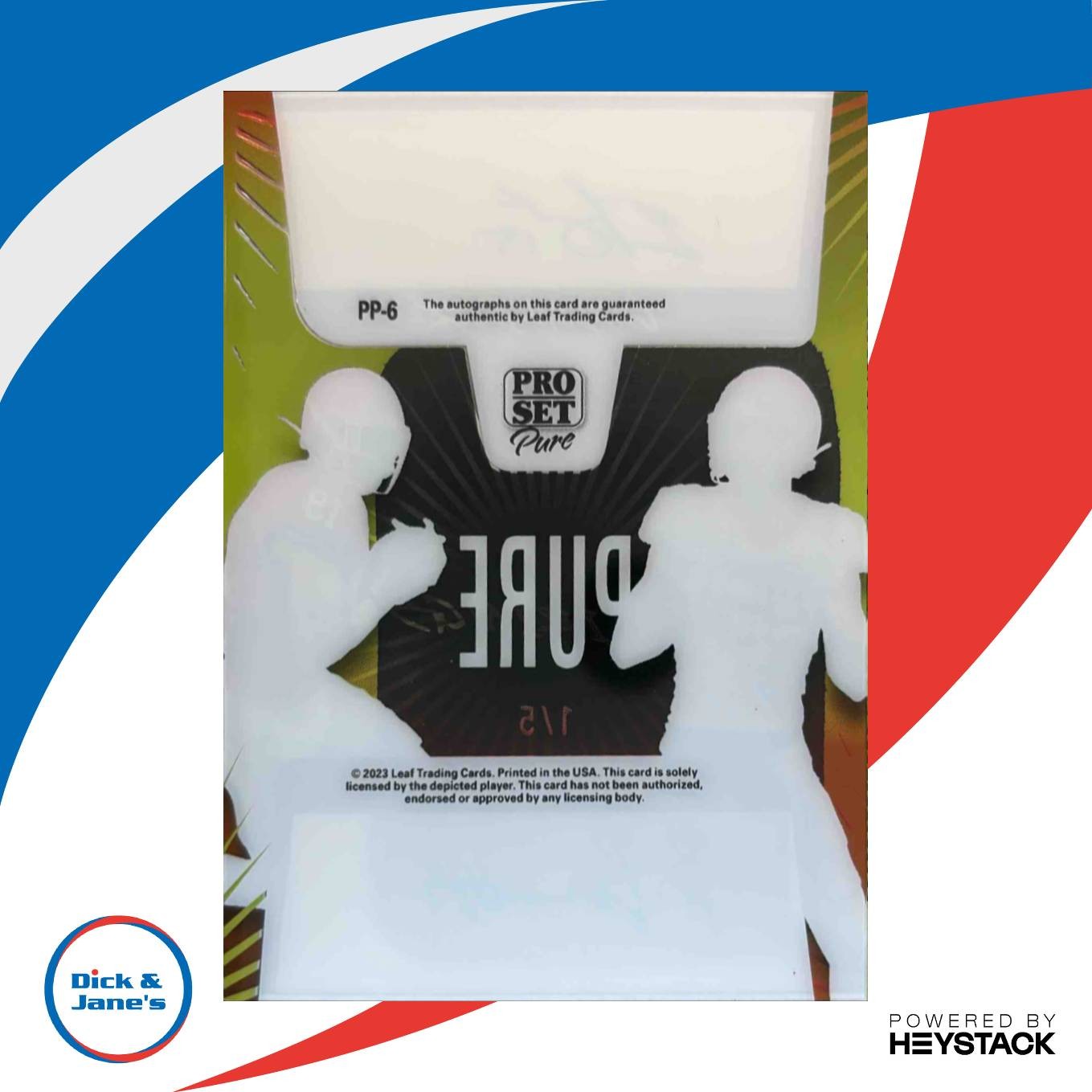 2023 Pro Set Pure Carson Beck Brock Bowers Pairings Purple /5 Auto Bulldogs - Sports Cards