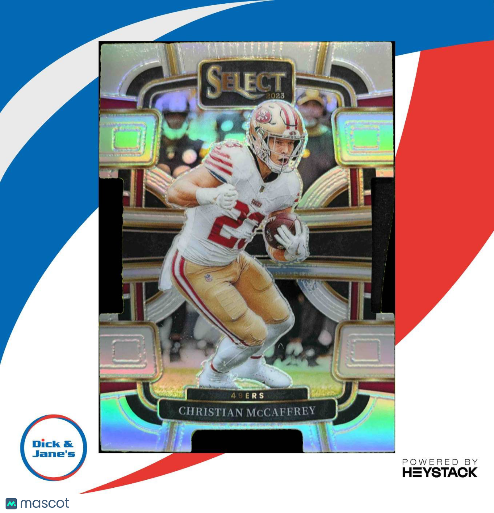 2023 Select Christian McCaffrey Silver Prizms Die Cut #88 San Francisco 49ers - Sports Cards