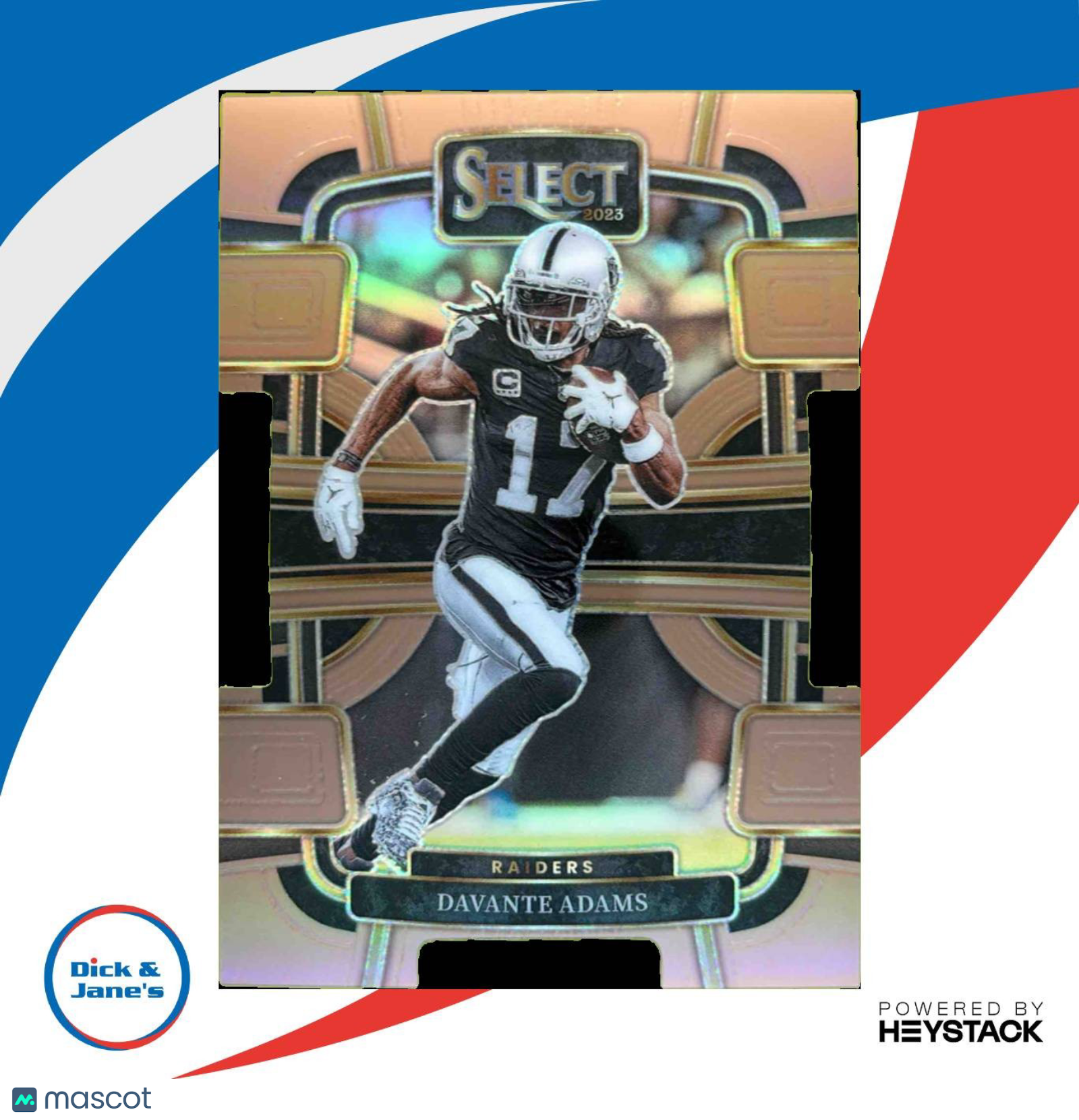 2023 Select Davante Adams Copper Prizms Die Cut 132/299 #59 Concourse Raiders - Sports Cards