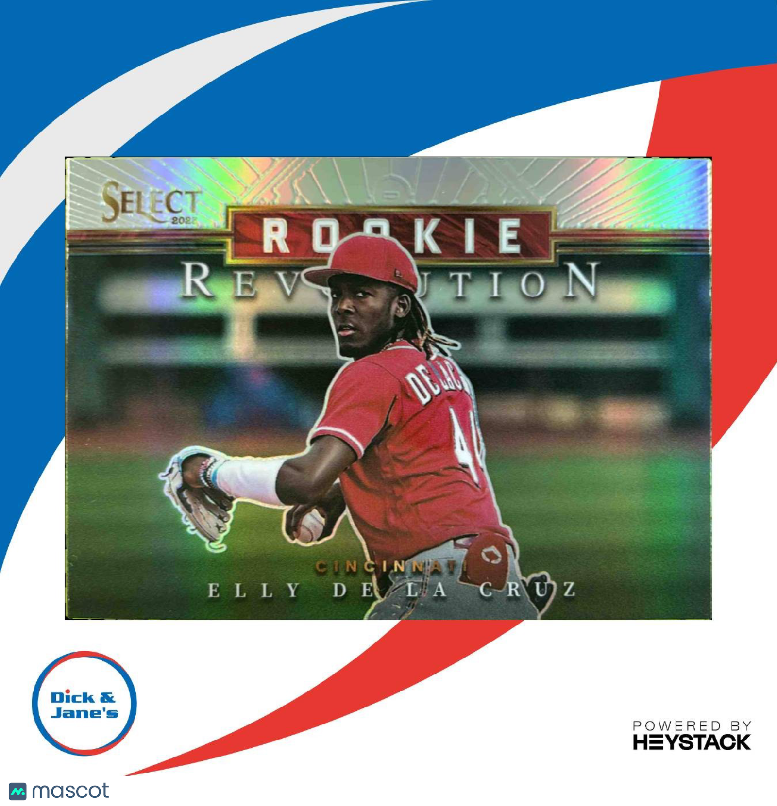 2023 Select Elly De La Cruz Rookie Revolution Silver Prizm #PR12 Cincinnati Reds - Sports Cards
