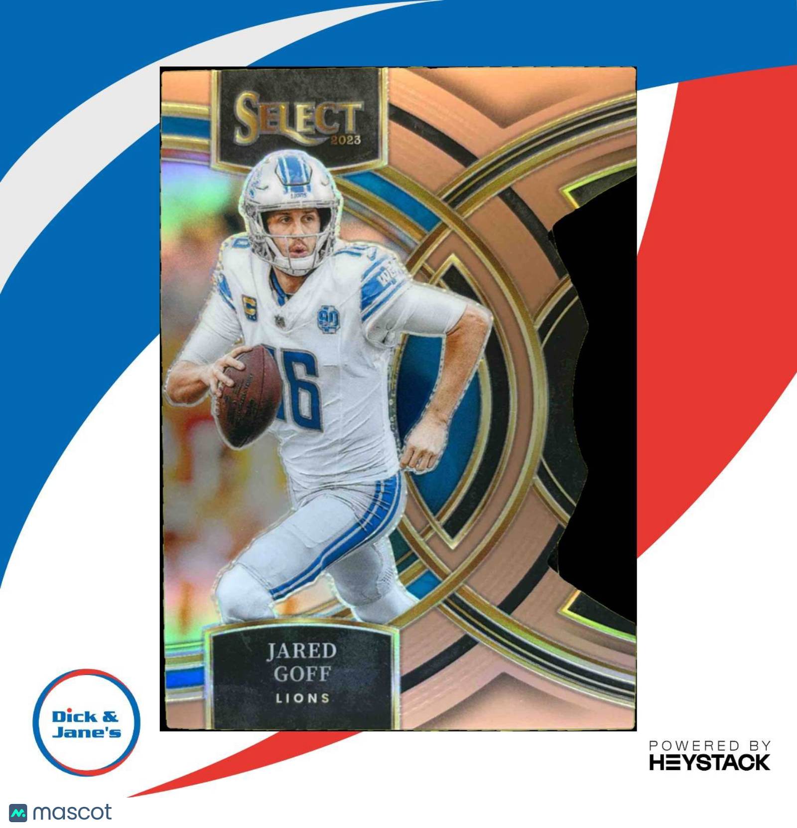 2023 Select Jared Goff Copper Prizms Die Cut 251/299 #178 Premier Detroit Lions - Sports Cards