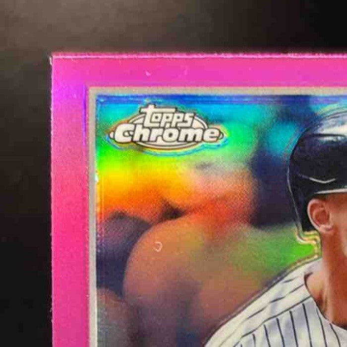 2023 Topps Chrome Aaron Judge Pink Refractor #62 New York Yankees - Sports Cards