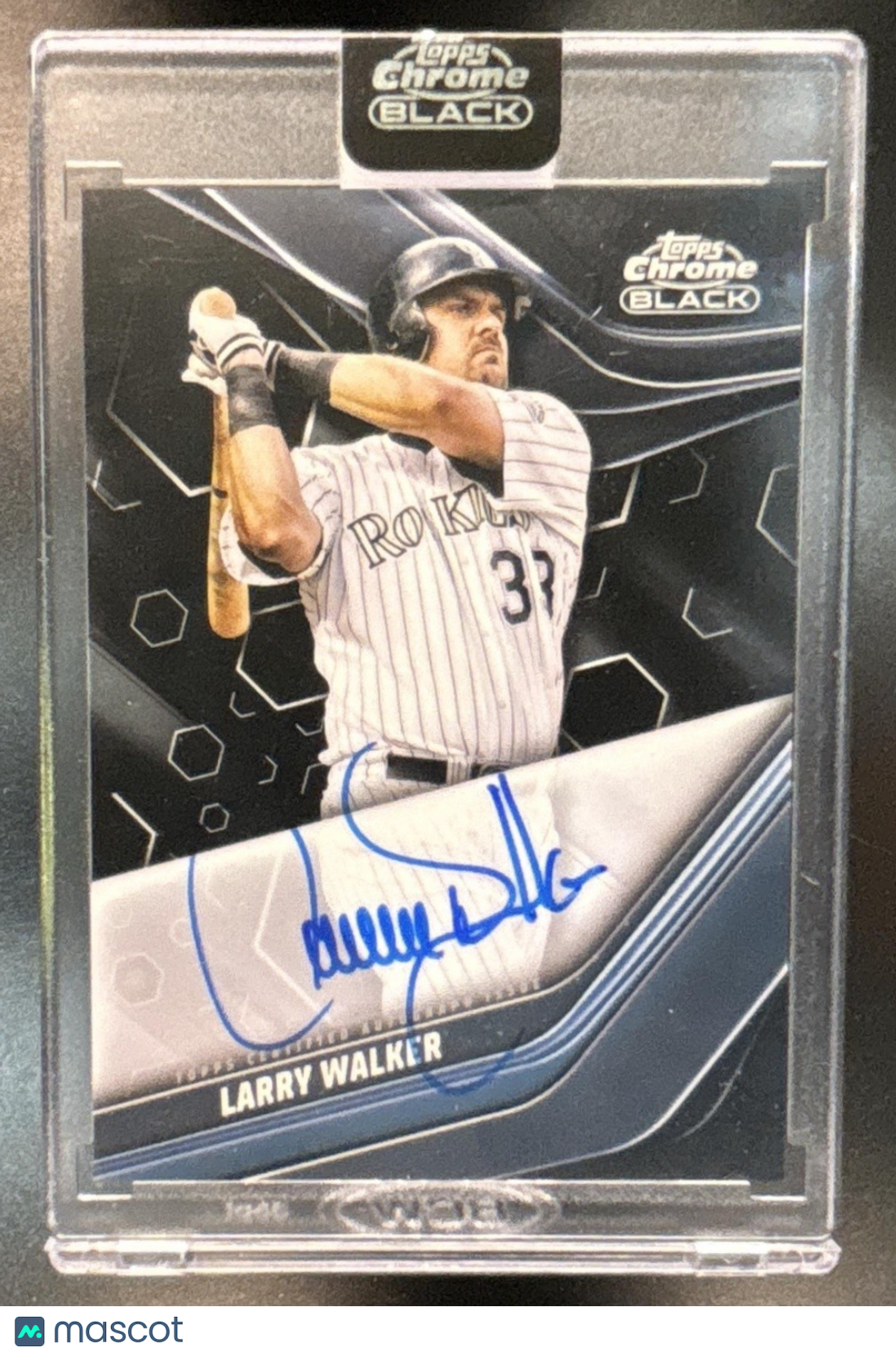 2023 Topps Chrome Black Larry Walker Auto #CBA-LWA Colorado Rockies - Sports Cards
