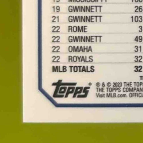 2023 Topps Chrome Drew Waters Rookie Auto Blue Ray Wave Refractor /150 KC Royals - Sports Cards