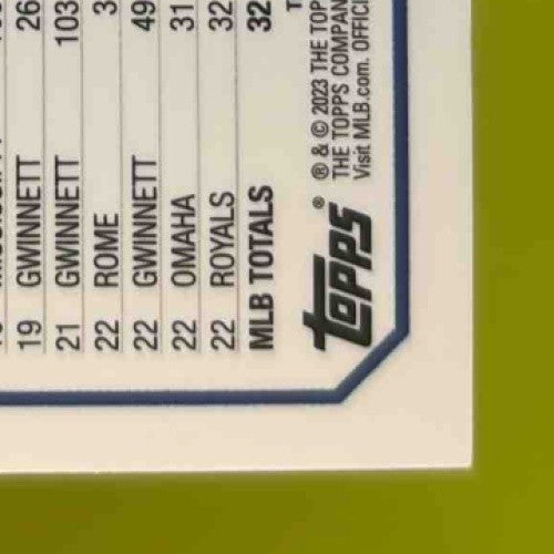 2023 Topps Chrome Drew Waters Rookie Auto Gold Wave Refractor 18/50 RC KC Royals - Sports Cards