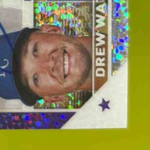 2023 Topps Chrome Drew Waters Rookie Auto Purple Speckle Refractor 52/299 Royals - Sports Cards