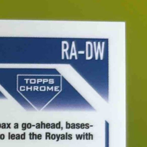 2023 Topps Chrome Drew Waters Rookie Auto Purple Speckle Refractor 52/299 Royals - Sports Cards