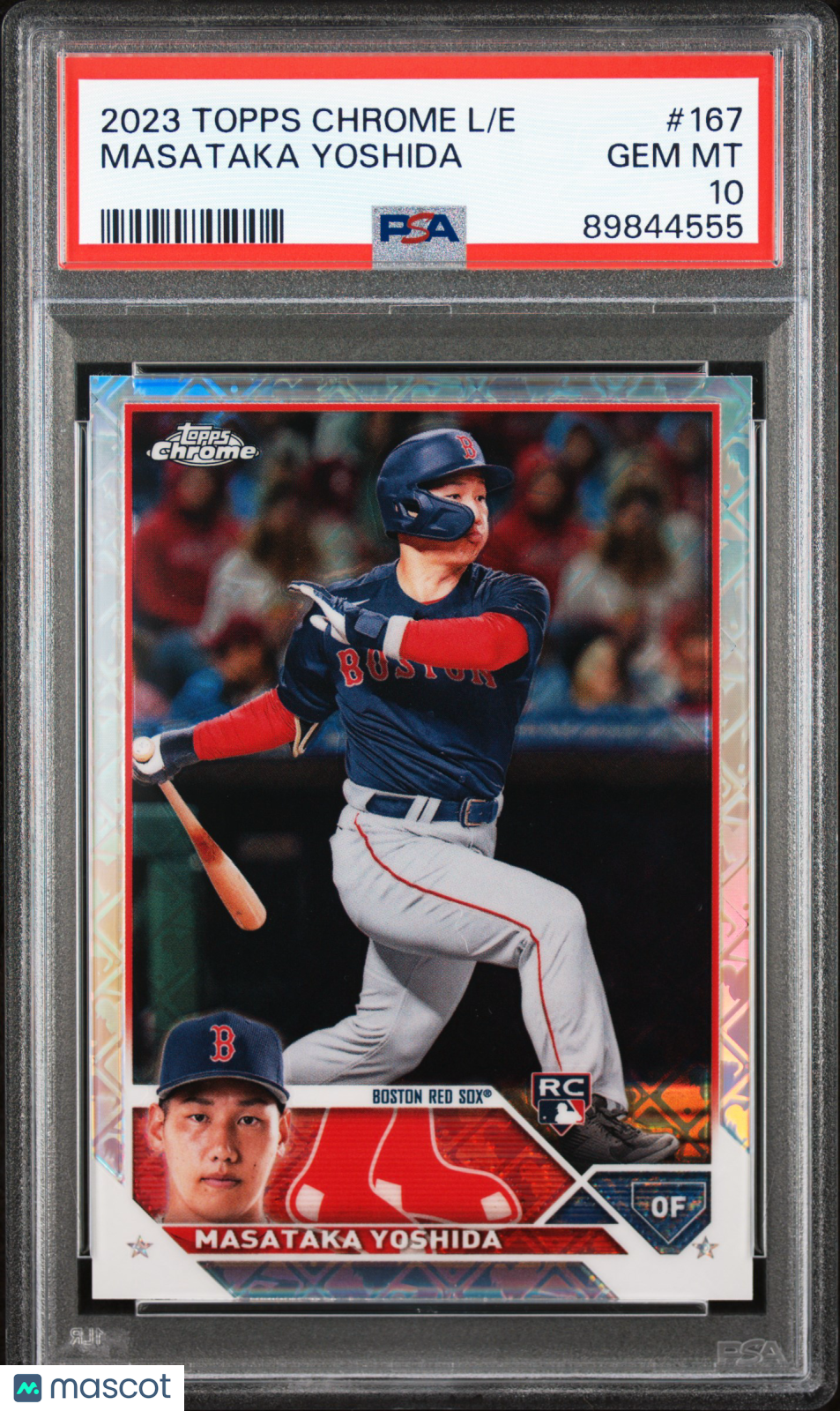 2023 Topps Chrome Logofractor Edition Masataka Yoshida Rookie #167 PSA 10 - Graded Sports Cards